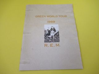 R.  E.  M.  1989 Green World Tour Program Book