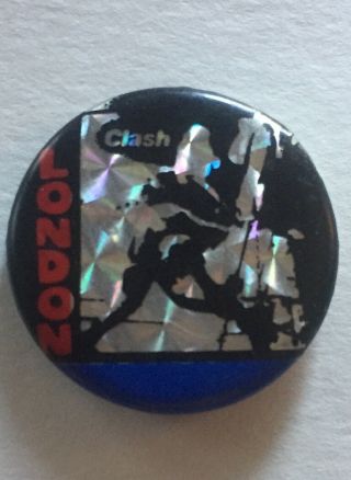 The Clash Vintage Rare Badge Pin Button London Calling 60’s Punk Uk