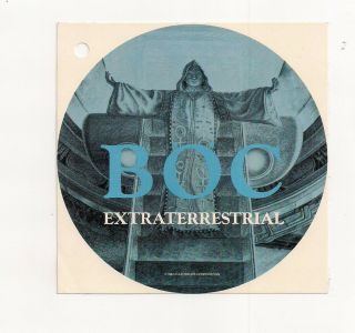 Blue Oyster Cult : Orig 1982 Extraterrestrial Round Promo Sticker