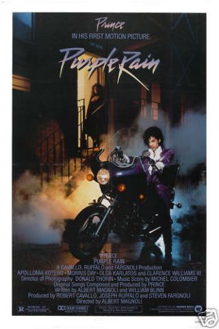 Prince Purple Rain Usa Movie Poster Release In 1984