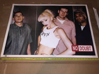 Rare Vintage No Doubt Music Rock Band Poster Dated 1997 From England 25.  5 X 35.  5
