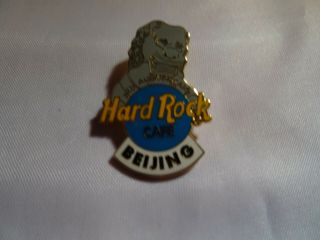 Hard Rock Cafe Pin Beijing 3rd Anniversary Blue Logo On Chinese Stone Dragon