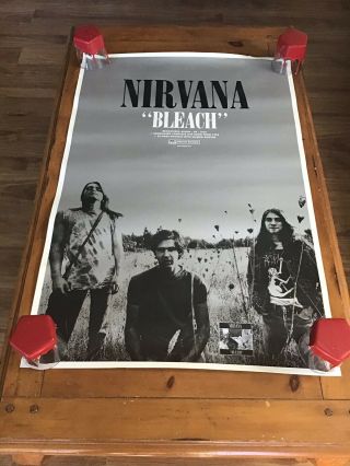 Nirvana.  Bleach Delux Promo Poster.  Sub Pop