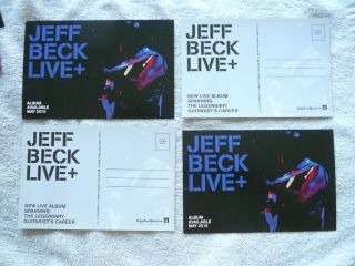 Jeff Beck Set Of Four Promo Postcards 2015 Cd W/ Bonus & Us