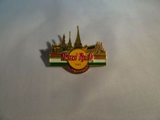 Hard Rock Cafe Pin Bangkok Emerald Temple On Classic Logo Variation Red Banner