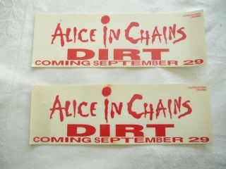 Alice In Chains Rare Promo Plastic Stickers With Bonus