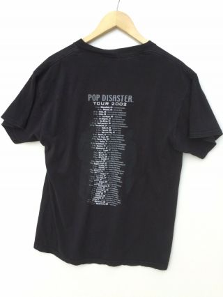 Mens Green Day Pop Disaster Tour 2002 Concert T shirt Black size M Cotton 2