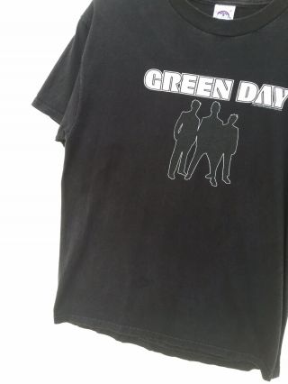 Mens Green Day Pop Disaster Tour 2002 Concert T shirt Black size M Cotton 4