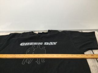 Mens Green Day Pop Disaster Tour 2002 Concert T shirt Black size M Cotton 5