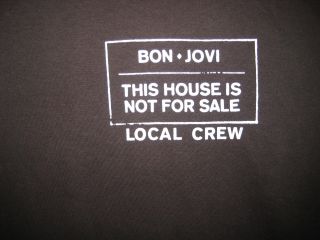 Bon Jovi Tour Road Crew Only Shirt Rare Promo This House Not Tshirt