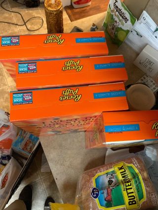 Limited Travis Scott 4 Boxes Reeses Puffs Cereal - Family Sized - RARE 2