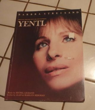 Barbra Streisand Song/music Book From The Movie " Yentl " Ost From Movie