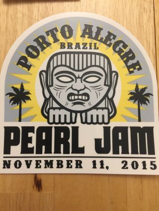 2015 Pearl Jam Porto Alegre Sticker
