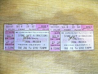 Iron Maiden Concert Ticket July 7 1992 San Antonio Texas