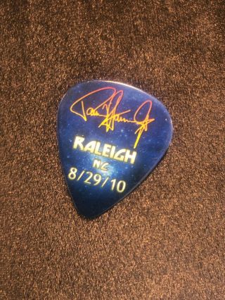 KISS Hottest Earth Tour Guitar Pick Paul Stanley Signed Raleigh NC 8/29/10 Band 2