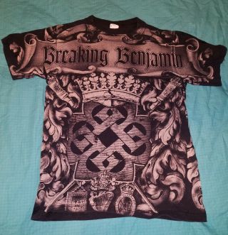 Breaking Benjamin All Over Print T Shirt Size S