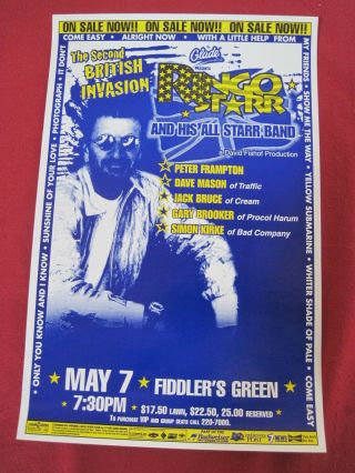 Ringo Starr And His All - Starr Band Tour Poster Beatles