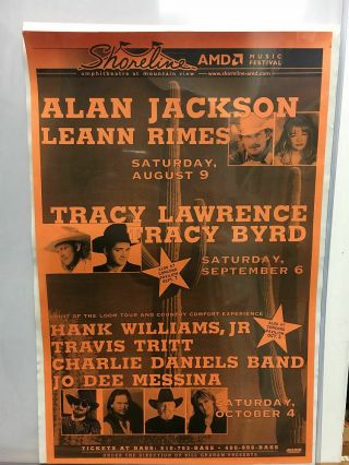 Fruit Of The Loom Tour Concert Poster: Alan Jackson,  Leann Rimes,  Tracy Byrd