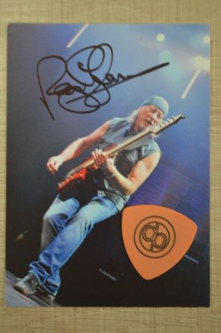 Deep Purple Roger Glover Autograph,  Guitar Pick