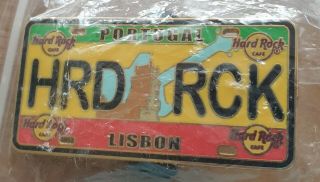 Hard Rock Cafe Lisbon License Plate Pin