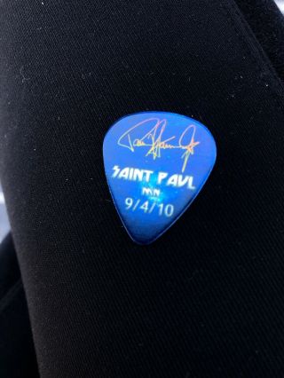 KISS Hottest On Earth Tour Guitar Pick Paul Stanley Signed Minnesota 9/4/2010 2