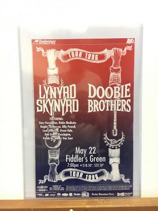 Lynyrd Skynyrd & The Doobie Brothers 1996 Tour - Concert Poster