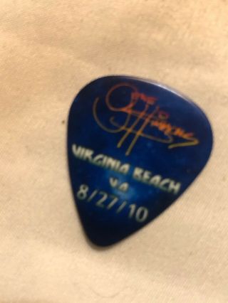 KISS Hottest Earth Tour Guitar Pick Paul Stanley Signed Virginia Beach 8/27/10 3
