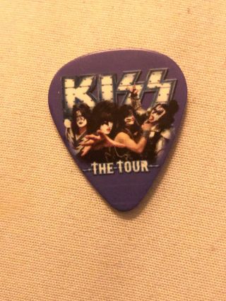 Kiss The Tour Rare Paul Stanley Signed Live Image Guitar Pick Concord Ca 8/16/12