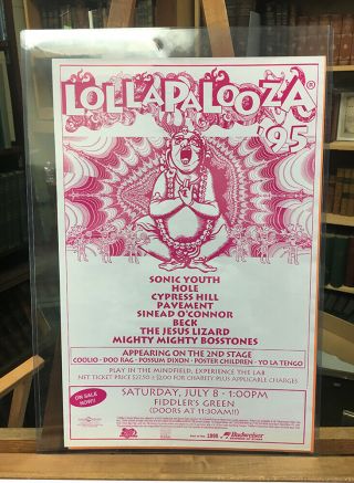 Lollapalooza 1995 Poster - Denver Fiddler 