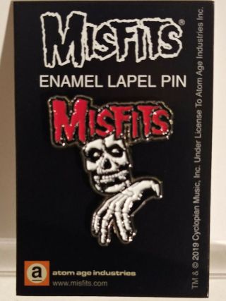 Misfits Evil Never Dies Enamel Pin Punk Horror Danzig