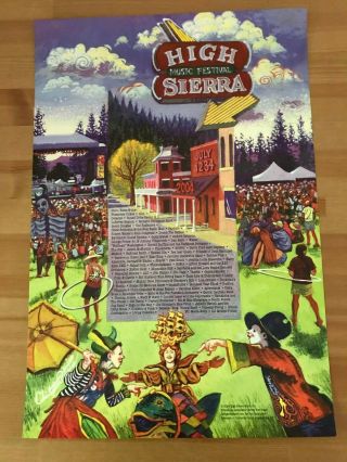 High Sierra Music Festival Poster 2004 Steve Earle Moe Others