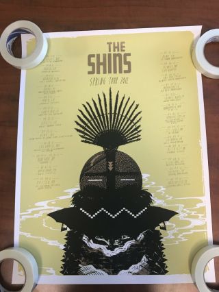The Shins 2012 Concert Tour Dates Poster - American Indie Rock Music