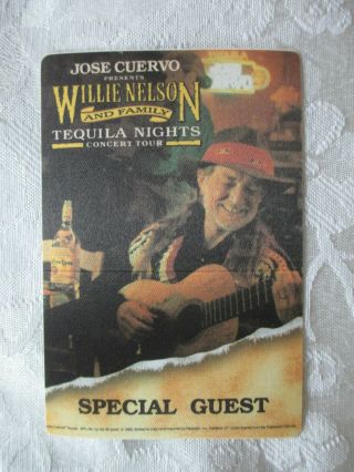 Willie Nelson And Family - Tequila Nights Tour - Special Guest Backstage Pass
