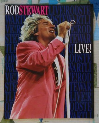 Rod Stewart 1989 Tour Book