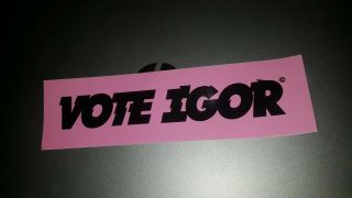 Tyler The Creator Vote Igor Bogo Sticker Box Logo Licensed Product