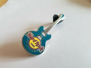 Hard Rock Cafe Pin Philadelphia Core Guitar Series Teal V07