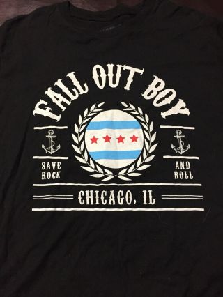 Fall Out Boy Save Rock And Roll Shirt Chicago - L