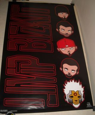 Rolled 2001 Funky Posters 6215 Limp Bizkit Faces Photo Pinup Poster Cartoon