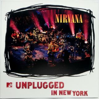 Nirvana " Unplugged " 1994 Us Promotional 12 X 12 Album Poster Flat