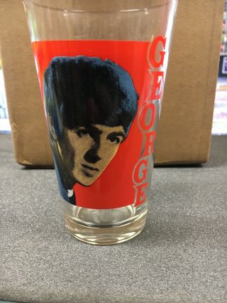 The Beatles George Harrison Glass Drinking Cup