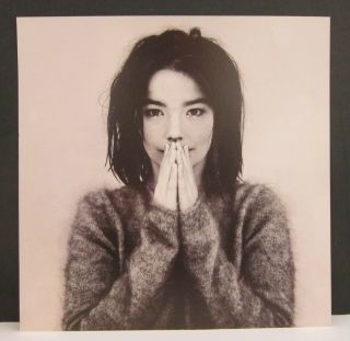 Bjork Debut Vintage 1993 Double Sided Promo Poster Flat 12x12