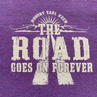 Vintage Robert Earl Keen The Road Goes On Forever Concert Tour Shirt Xl