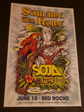 11x17 Sublime With Rome Concert/ Gig Poster