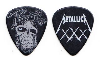 Metallica 30th Anniversary Robert Trujillo Skull Black Guitar Pick - 2011 Tour