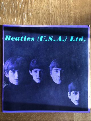 1964 Beatles Usa Tour Concert Program Sept 6 Souvenir Large 12”