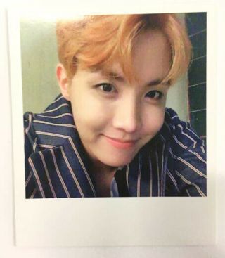 Bts J - Hope Official Polaroid Photocard 1p 2nd Album Wings Ver