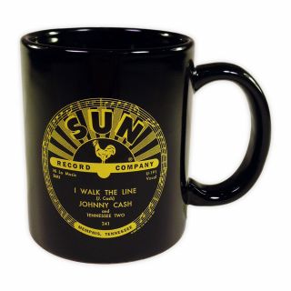 Johnny Cash - Sun Records Coffee Mug - I Walk The Line - Folsom Prison Blues