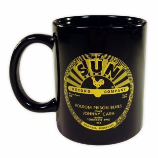 Johnny Cash - Sun Records Coffee Mug - I Walk The Line - Folsom Prison Blues 2