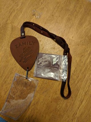 Zac Brown Family Lanyard Pin 2012 Band Concert Leather