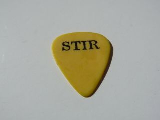 Stir Band Yellow Vintage Concert Tour Issued Guitar Pick
